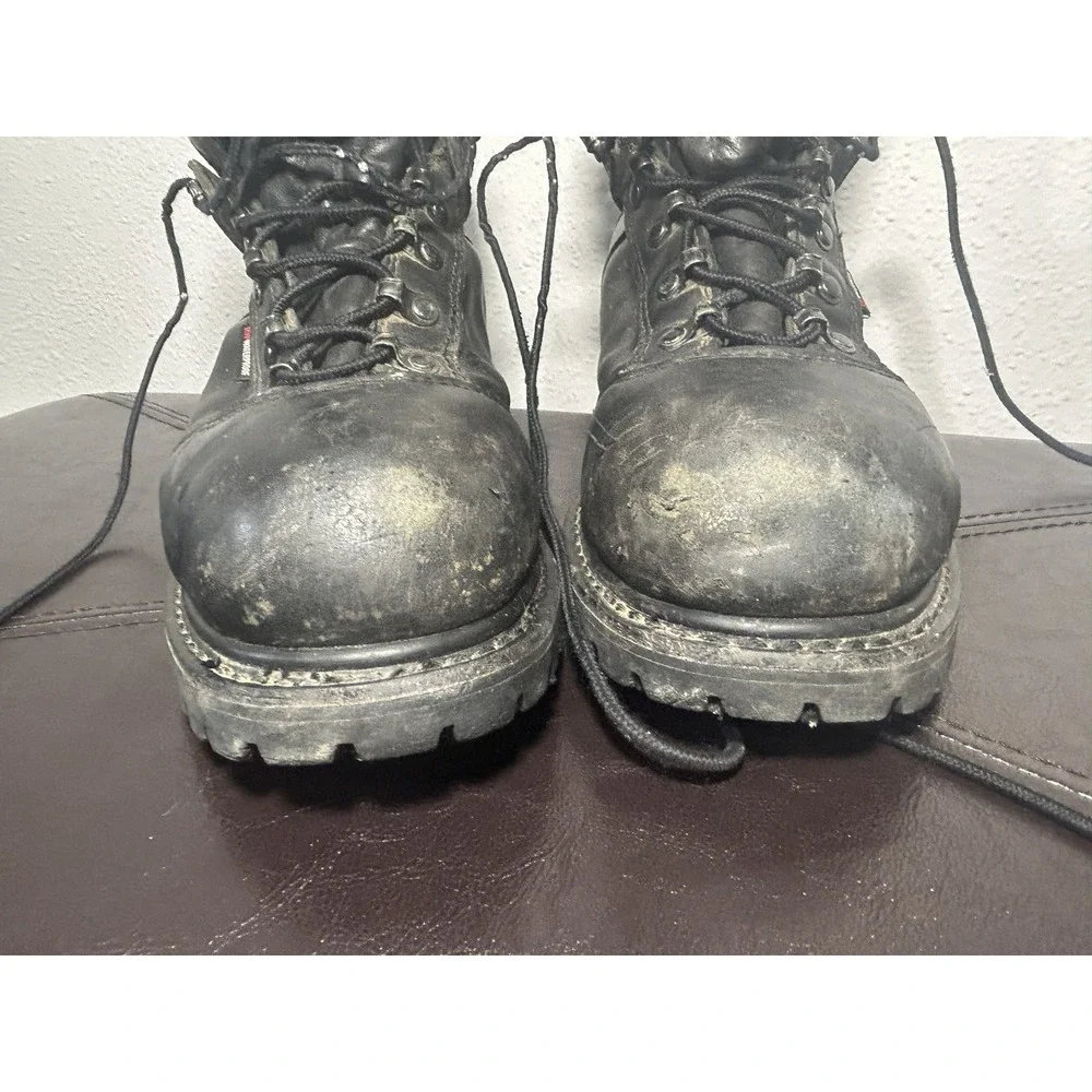 REDWING‎ 971 black leather SIZE 10 1/2 BIKER boots